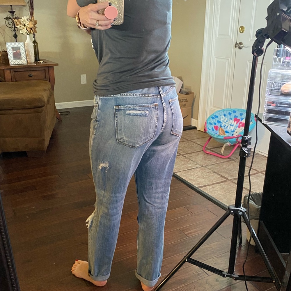 Libby Distressed Boyfriend medium wash jeans - Picture 4 of 6